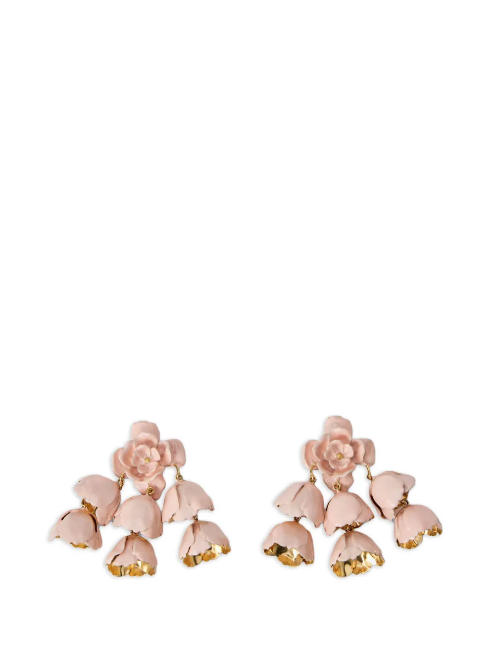 Chloé floral drop earrings - Rosa