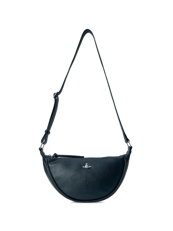 Vivienne Westwood Lacey ハーフムーン ショルダーバッグ | ブラック