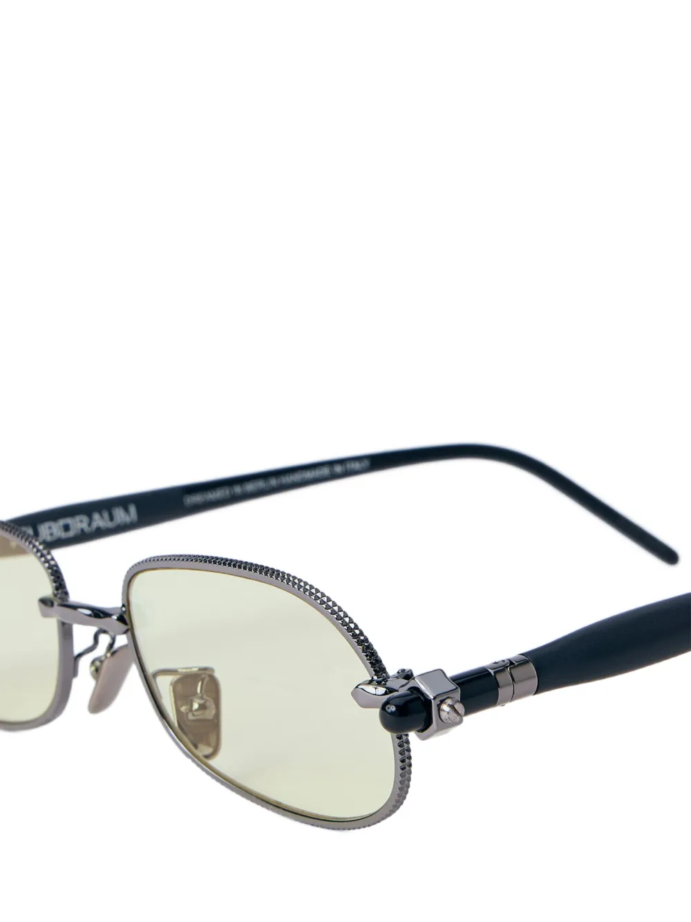 Kuboraum P78 zonnebril met geometrisch montuur Grijs