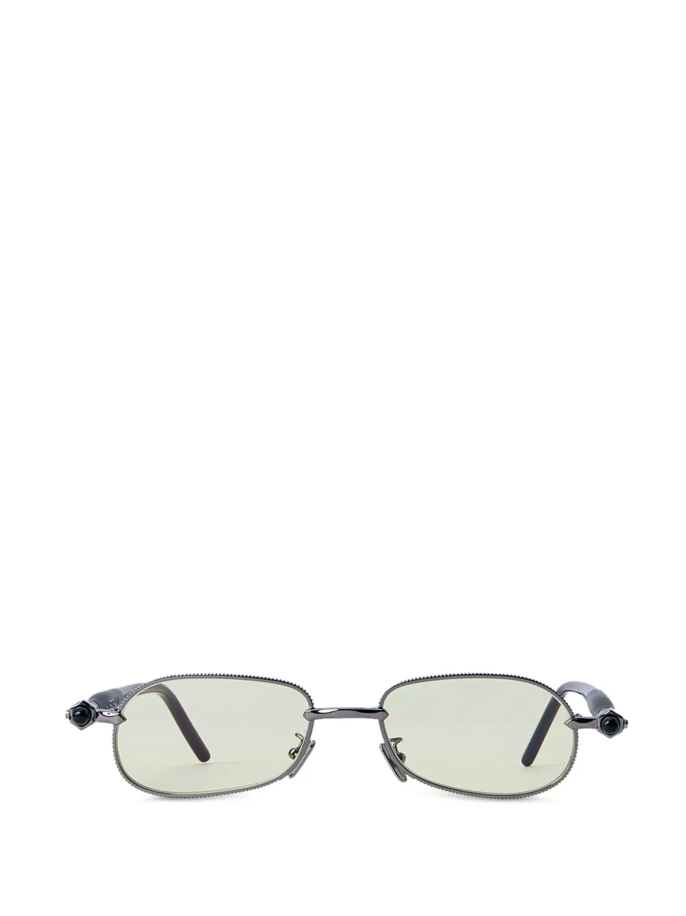 Kuboraum round-frame sunglasses - Grigio