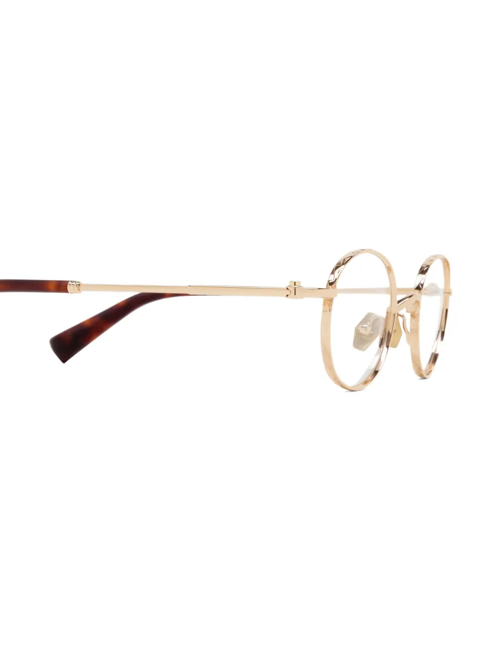Yohji Yamamoto Bril met rond montuur Goud