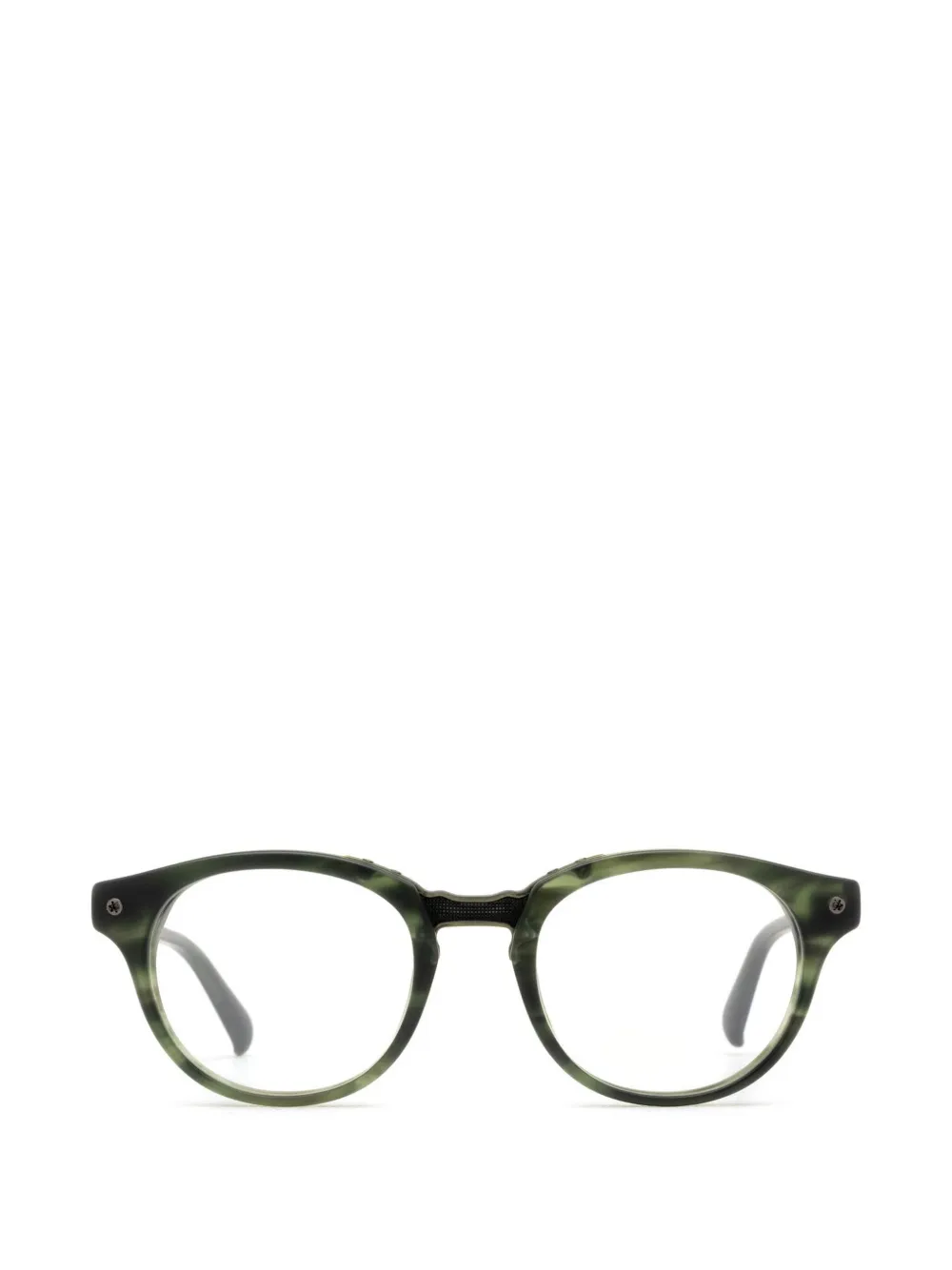 Yohji Yamamoto round-frame glasses - Verde
