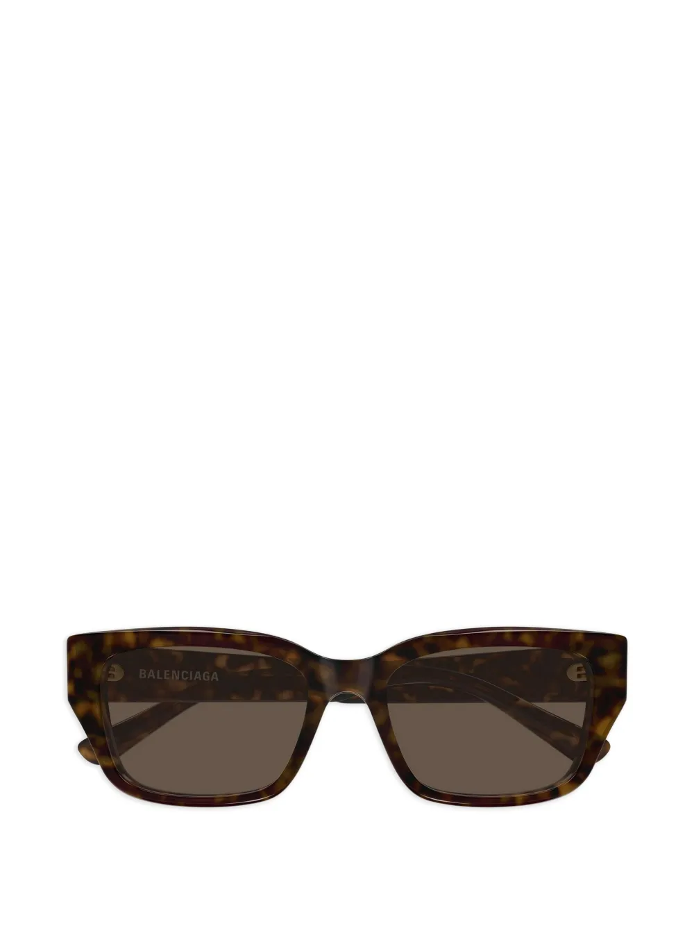 Balenciaga Eyewear Eckige BB Sonnenbrille mit Logo - Braun