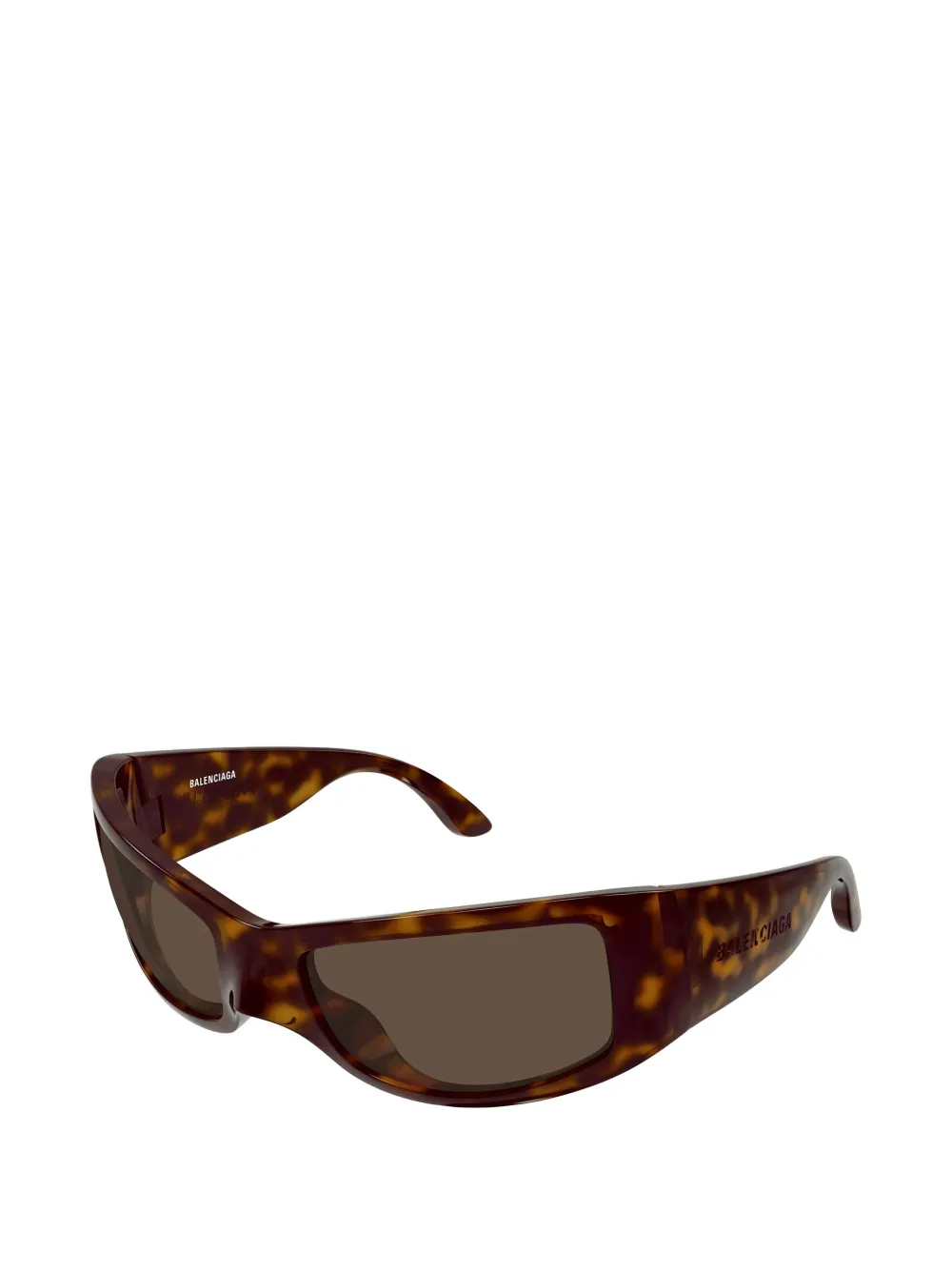 Balenciaga Eyewear Zonnebril met geometrisch montuur Bruin