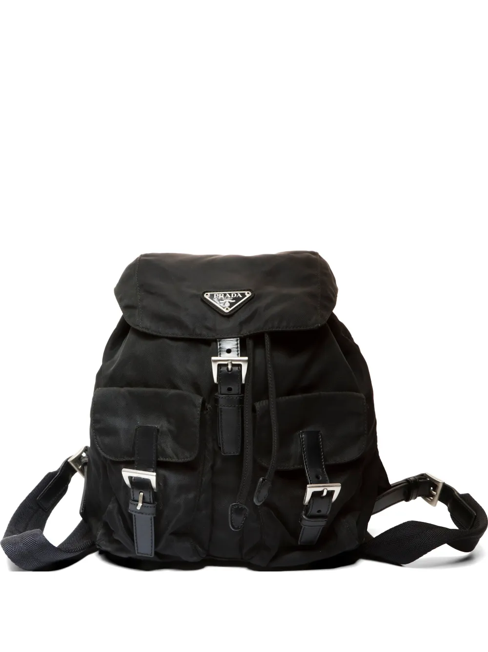 Prada Pre-Owned 1990s-2010s triangle-logo backpack - Nero