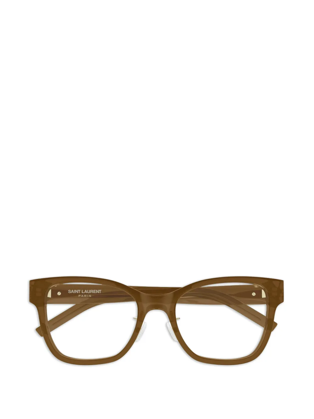 Saint Laurent Eyewear Occhiali con logo - Marrone