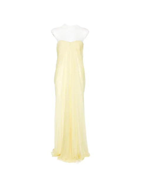 Alexander McQueen yellow maxi dress