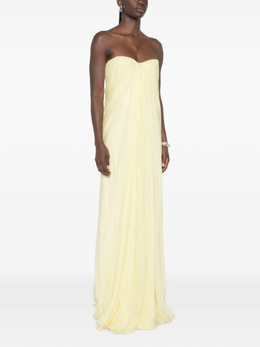 Alexander McQueen Maxi-jurk Geel