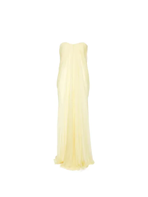 Alexander McQueen yellow maxi dress