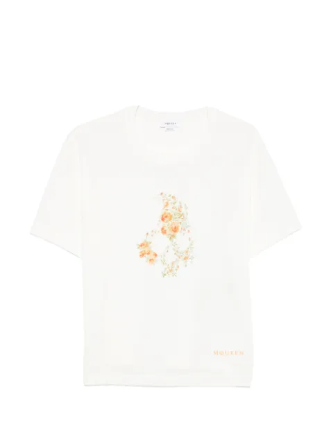 Alexander McQueen playera con estampado floral