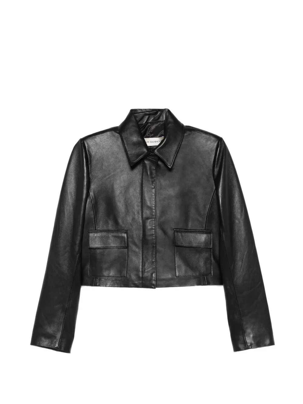 Nour Hammour Bleeker cropped jacket - Nero