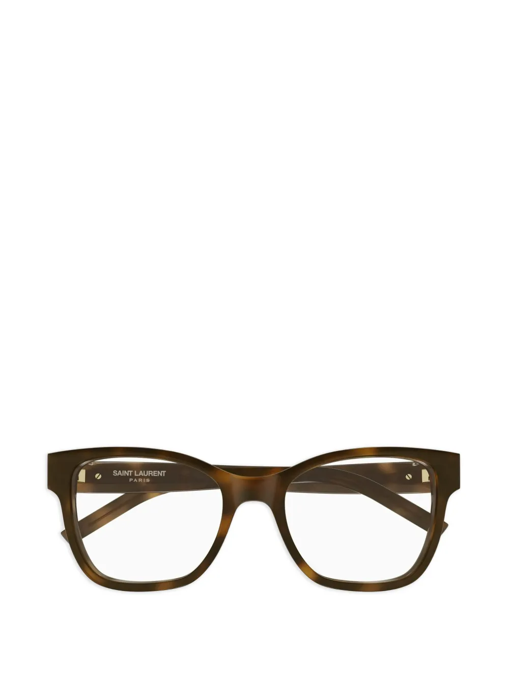 Saint Laurent logo-detail glasses - Braun
