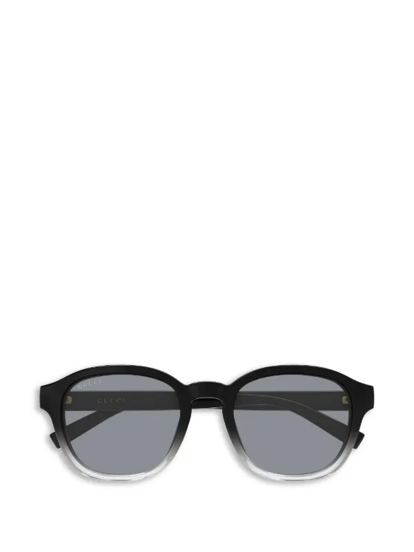Gucci Eyewear ラウンドフレーム サングラス | ブラック | FARFETCH JP