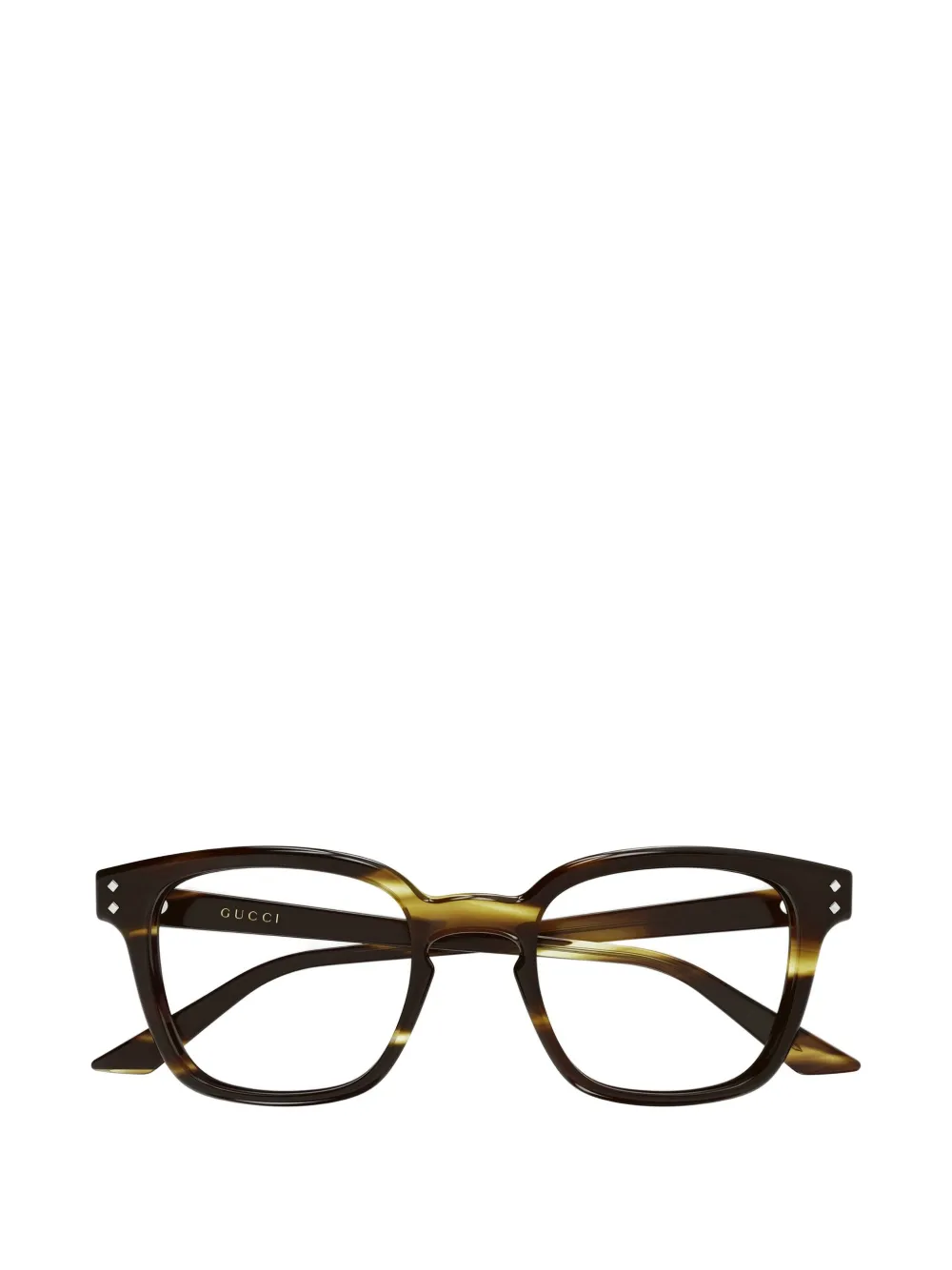 Gucci Eyewear square-frame glasses - Marrone
