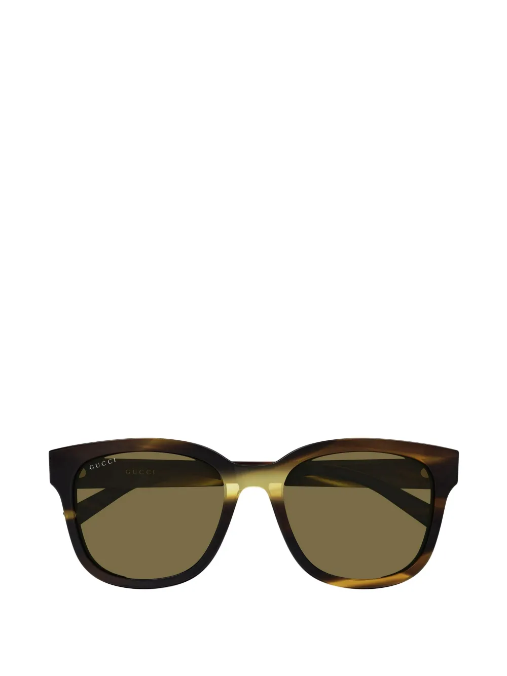 Gucci Eyewear logo-detail sunglasses - Marrone