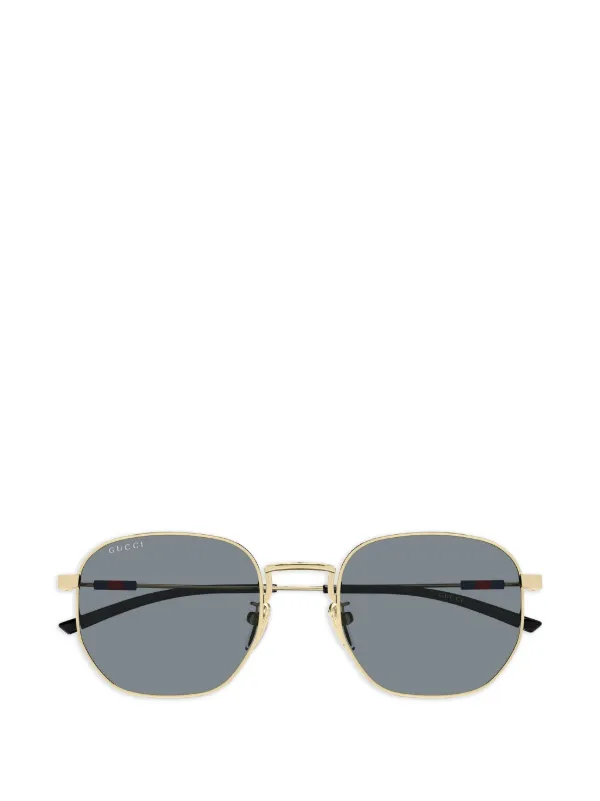 Gucci Eyewear ラウンドフレーム サングラス | ゴールドトーン 
