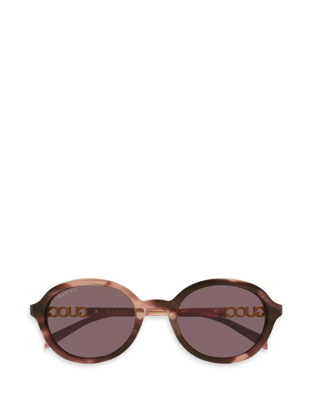 Gucci Eyewear Occhiali da sole tondi - Marrone
