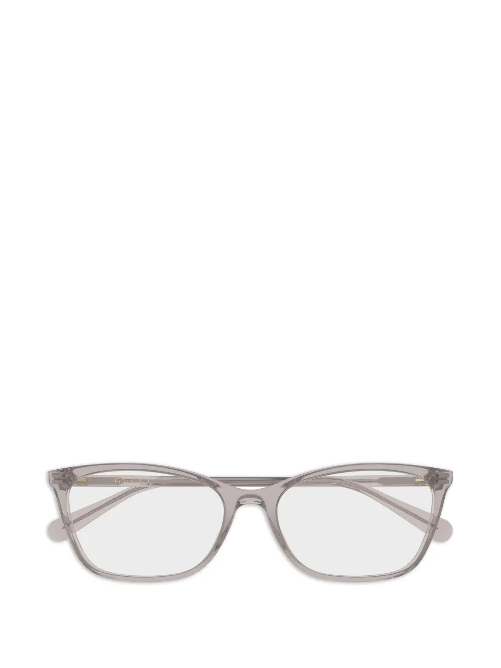 Gucci Eyewear lunettes de vue à monture rectangulaire - Gris Gucci Eyewear lunettes de vue à monture rectangulaire - Gris