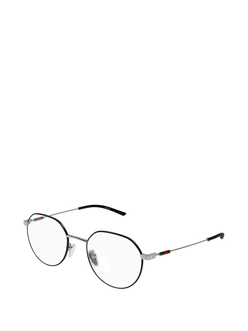 Gucci Eyewear Bril met rond montuur Zwart