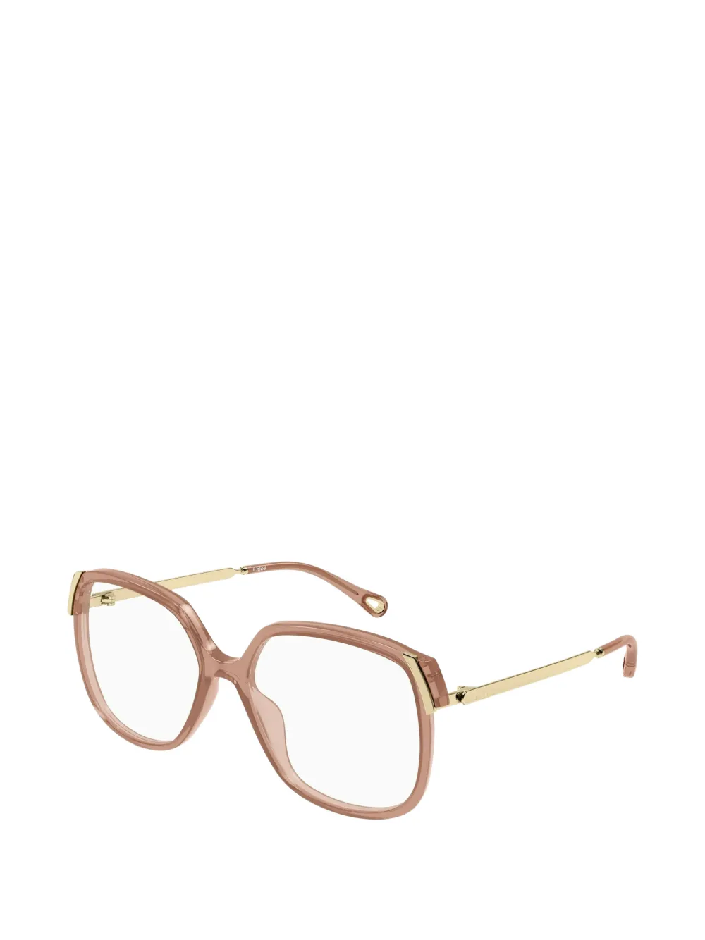 Chloé Eyewear Bril met vierkant montuur Bruin