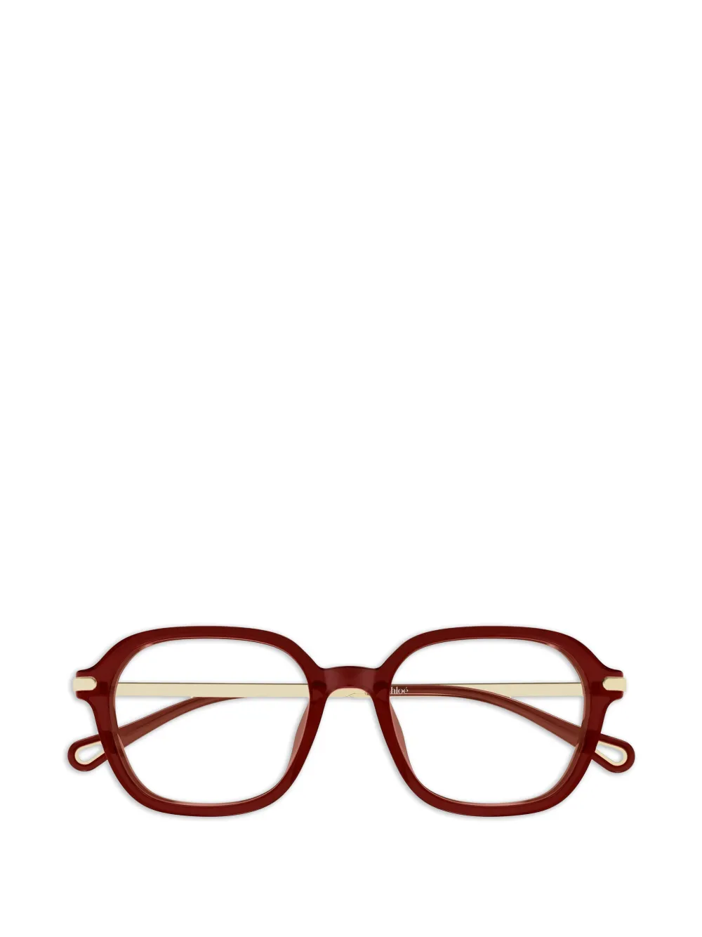 Chloé Eyewear logo-detail glasses - Rosso