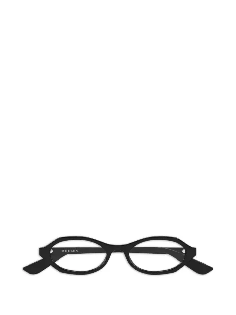 Alexander McQueen Eyewear oval-frame glasses