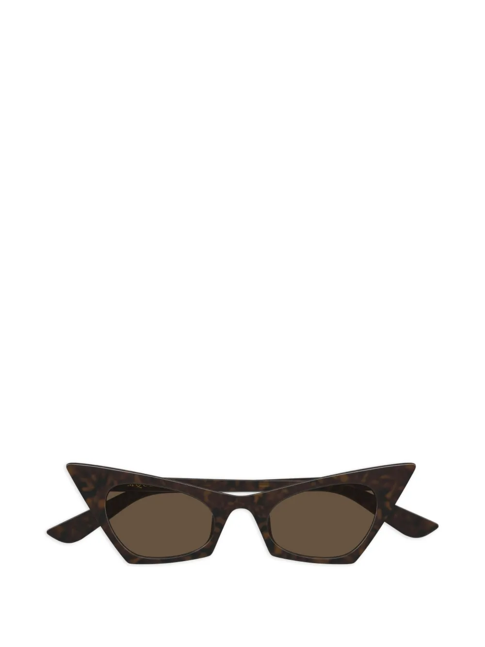 Alexander McQueen - Óculos de sol gatinho - mulher - acetato - 48 - Marrom