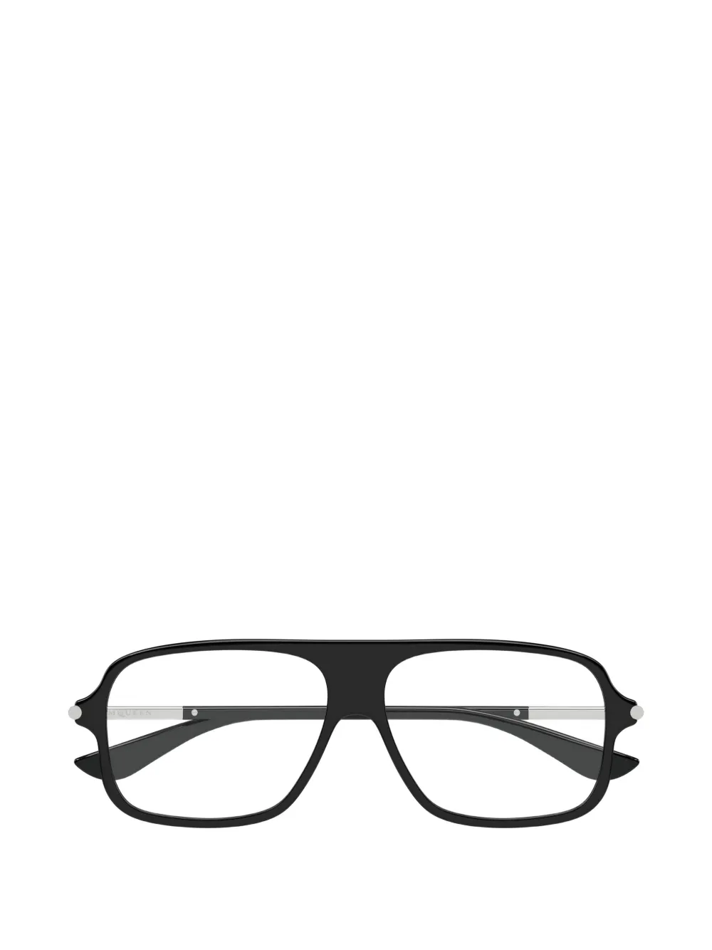 Alexander McQueen Eyewear pilot frame glasses - Nero