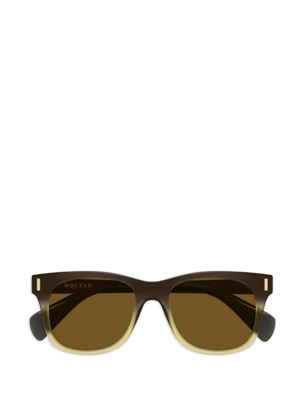 Alexander McQueen Eyewear Occhiali da sole geometrici - Marrone