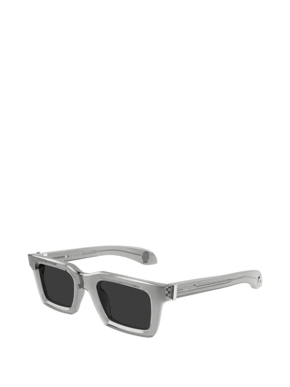 Alexander McQueen Eyewear Zonnebril met vierkant montuur Grijs