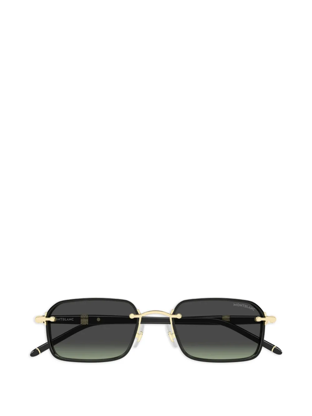 Montblanc rectangle-frame sunglasses - Nero