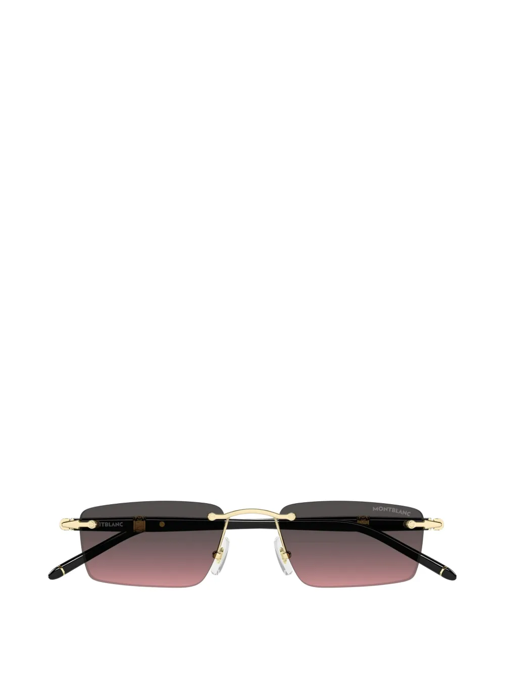 Montblanc rectangle-frame sunglasses - Oro