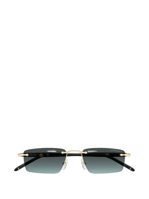 Montblanc rectangle-frame rimless sunglasses