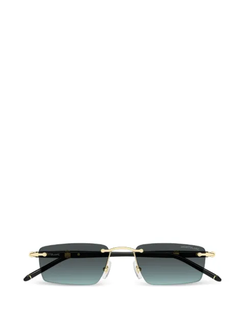 Montblanc rectangle-frame rimless sunglasses