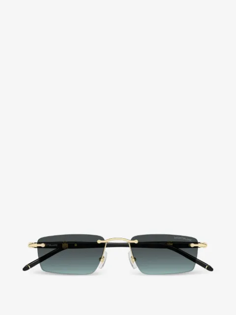 Montblanc rectangle-frame rimless sunglasses