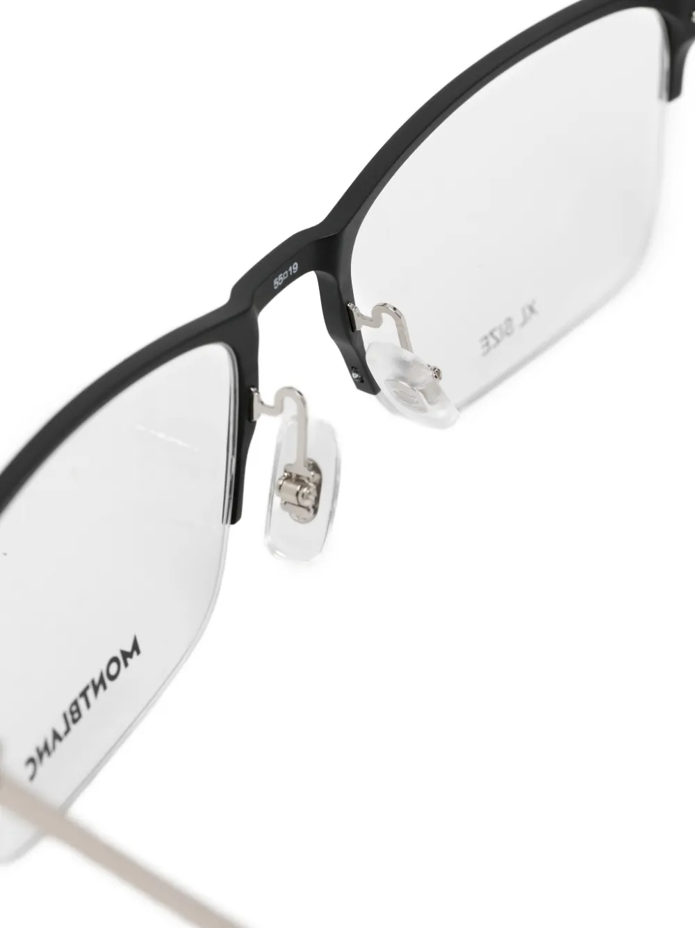  Montblanc Gafas Con Montura Rectangular - Negro 