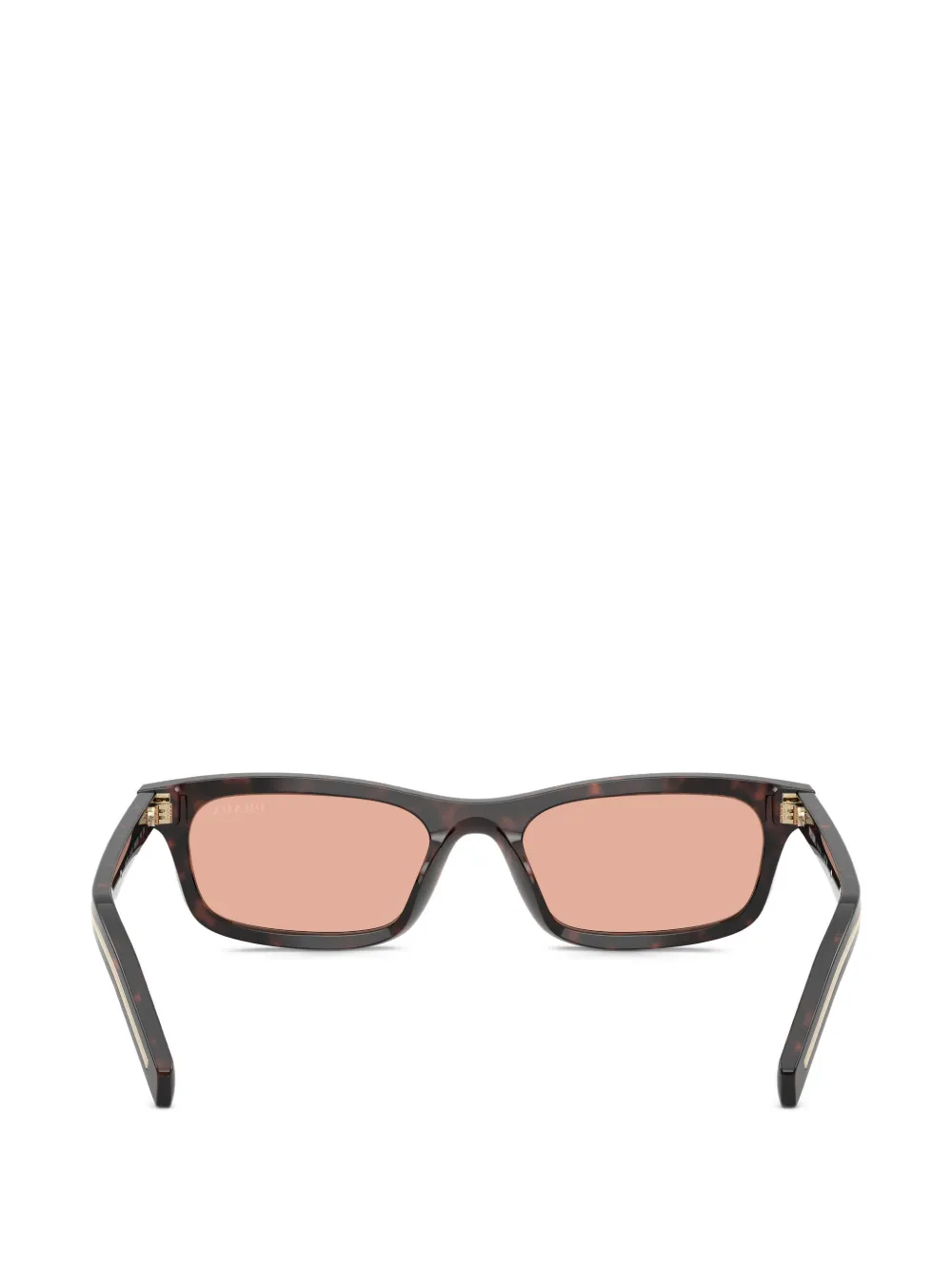 Prada Eyewear Zonnebril met vierkant montuur Bruin
