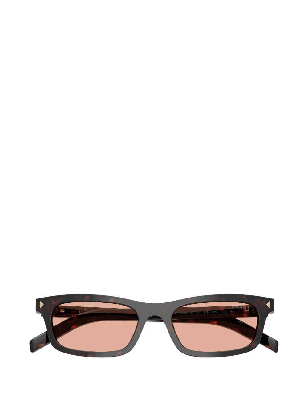 Prada Eyewear Zonnebril met vierkant montuur Bruin