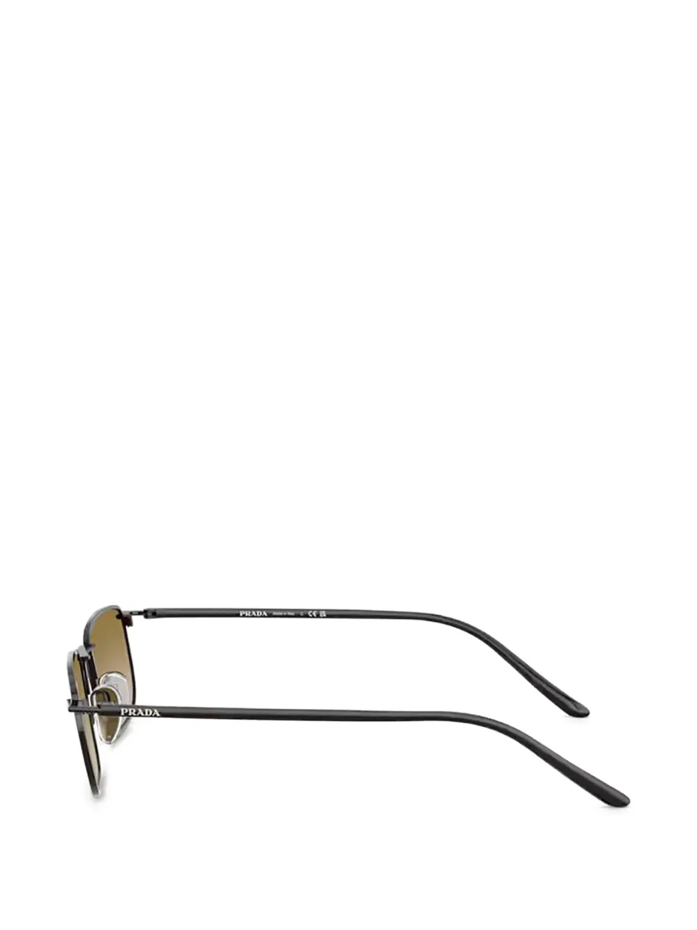 Prada Eyewear Zonnebril met vierkant montuur Zwart