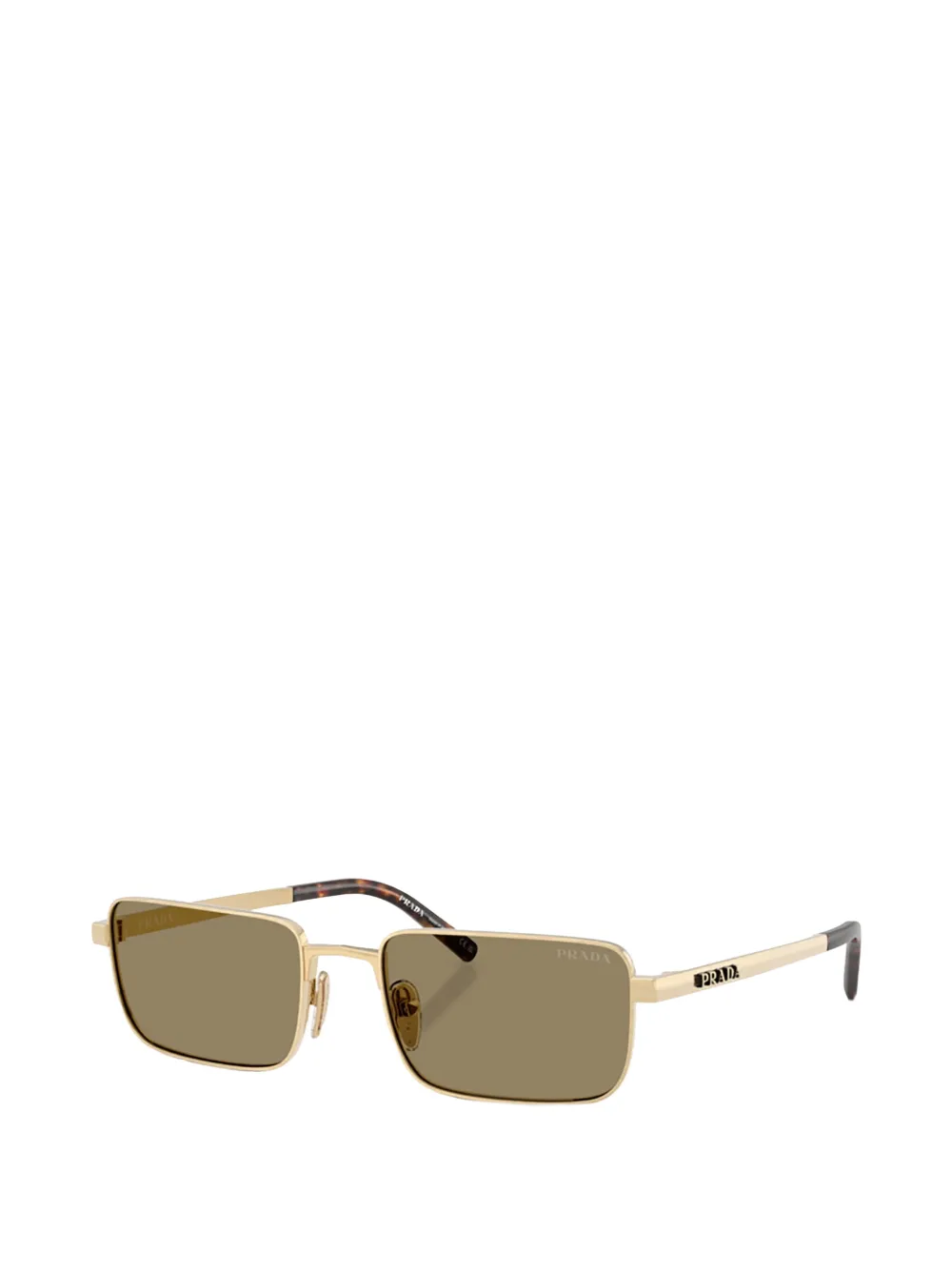 Prada Eyewear Zonnebril met rechthoekig montuur Goud
