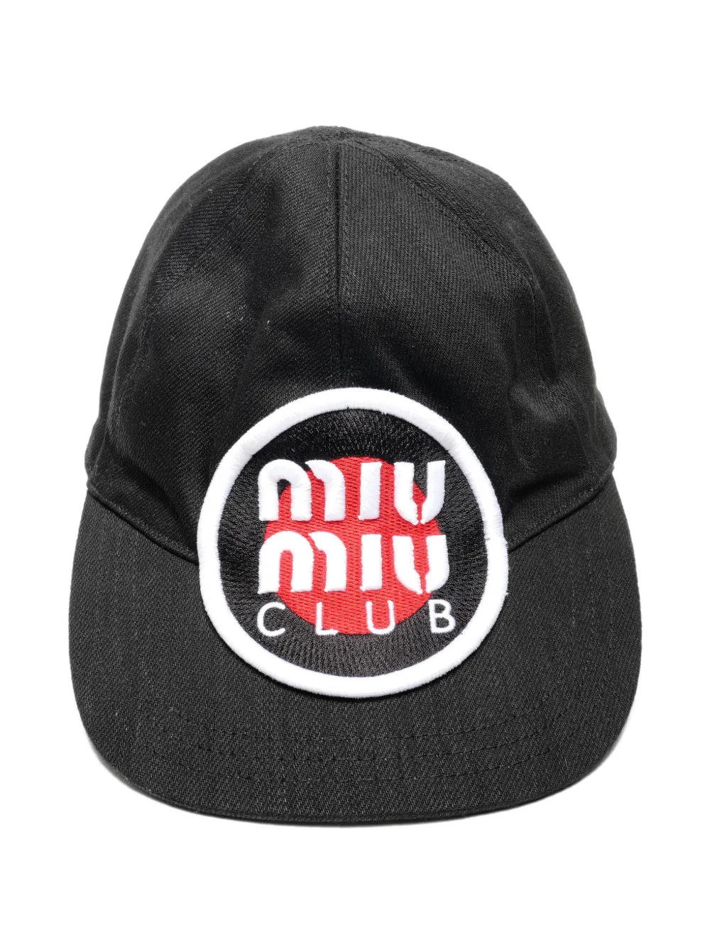 Miu Miu Pre-Owned 2015 logo canvas baseball cap - Nero
