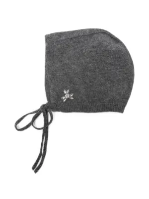 Simone Rocha crystal-embellished Knitted Balaclava | Grey