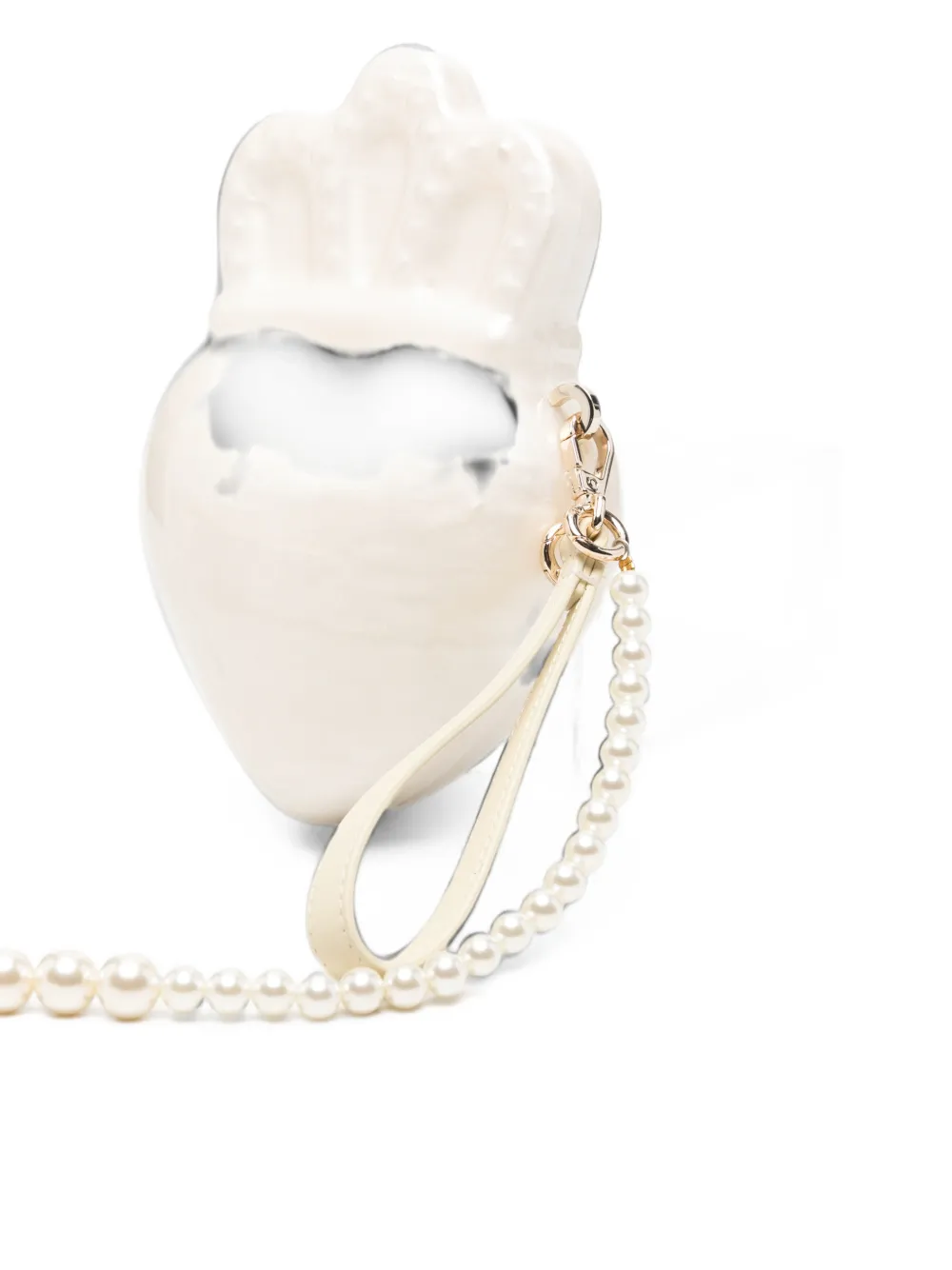 Simone Rocha Claddagh clutch Wit