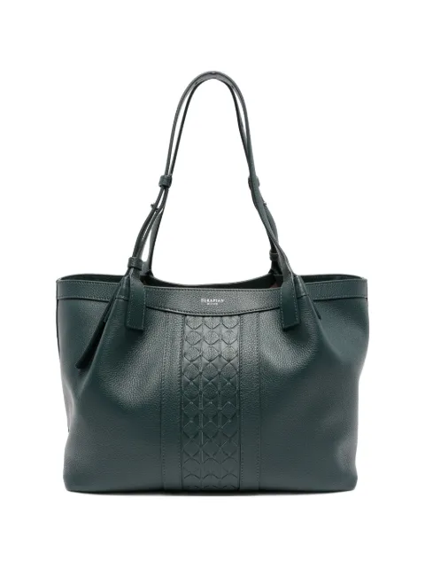 Serapian bolso shopper Secret pequeño de cachemira, piel y Mosaico