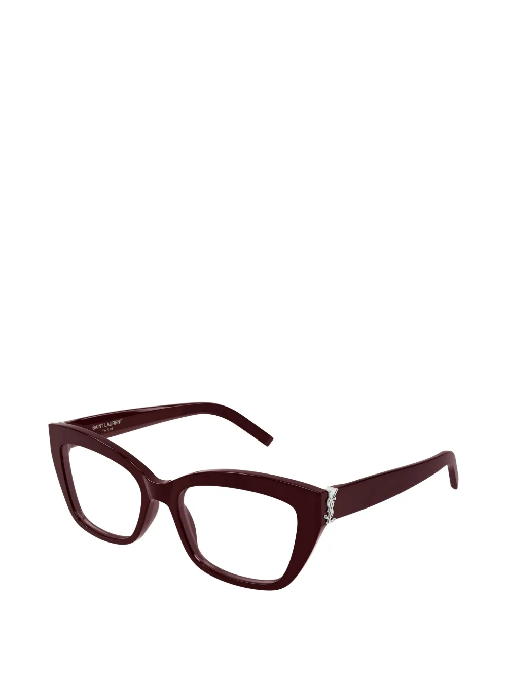 Saint Laurent Eyewear Bril met logodetail Rood