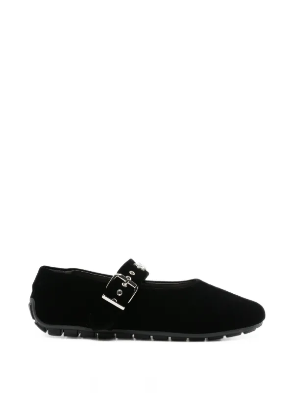 Simone Rocha Embellished-strap Ballet Flats in Black