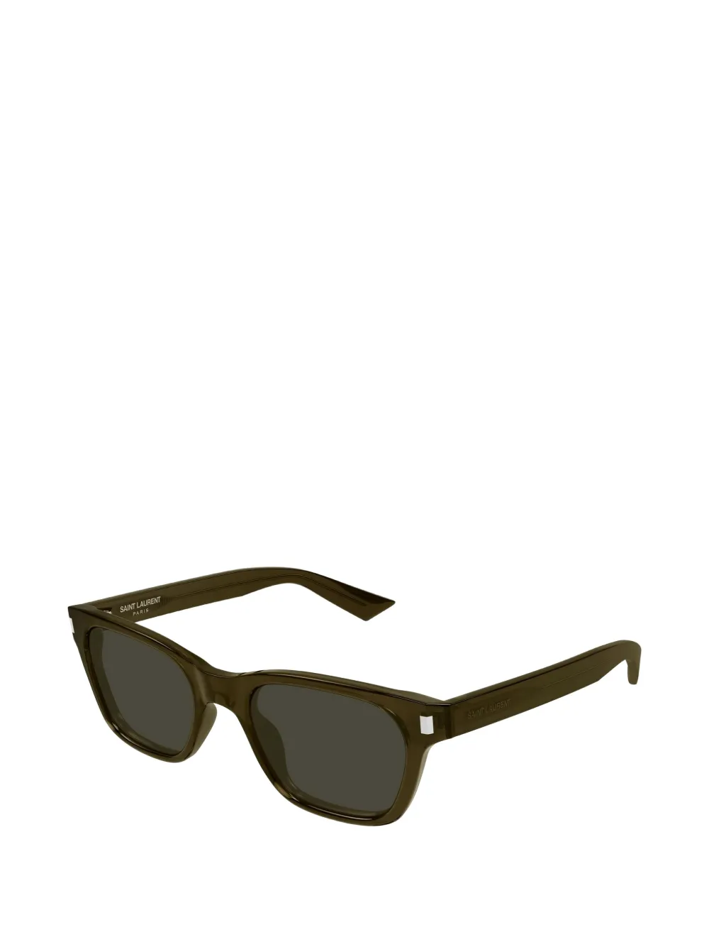 Saint Laurent Eyewear Zonnebril met vierkant montuur Bruin