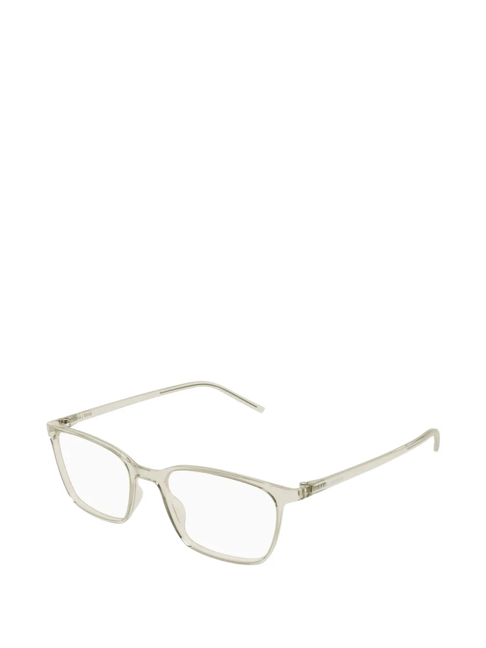Saint Laurent Eyewear Bril met rechthoekig montuur Beige