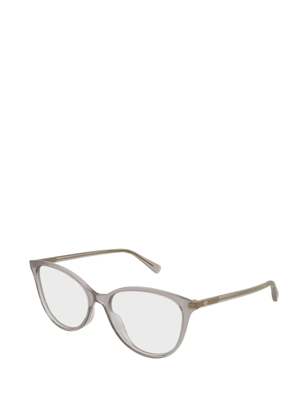  Gucci Eyewear Lunettes De Vue à Détail De Logo - Gris 