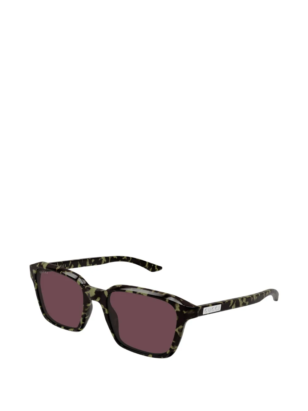 Gucci Eyewear Zonnebril met logodetail Bruin